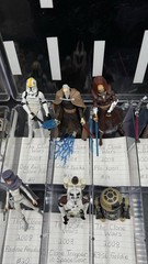 Star Wars Clone Wars 2008 Lot 21 Figures Loose w/ Accessories in Display Cases
