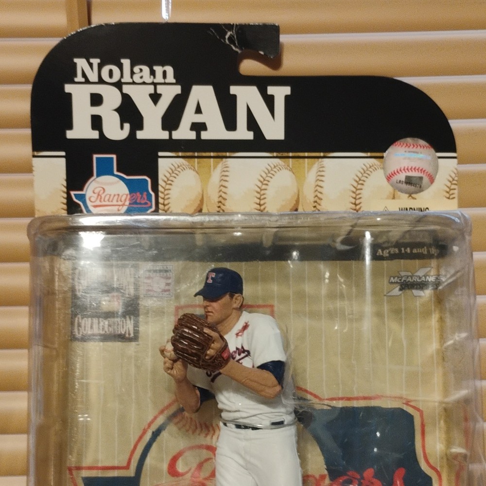 McFarlane Toys Cooperstown Nolan Ryan Texas Rangers Action Figure Boxed Base