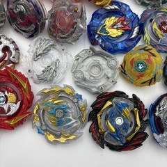 Large 90+ Piece Lot Of Beyblade Spinners, Discs, Launchers, Parts