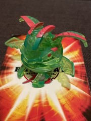 Bakugan Battle Brawlers Percival Neon Green Translucent Ventus 620G Good Cond