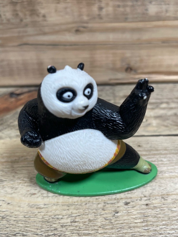 Kung Fu Panda Bear Po Ping Figure 2008 Dreamworks Cake Topper Movie TV Doll Toy