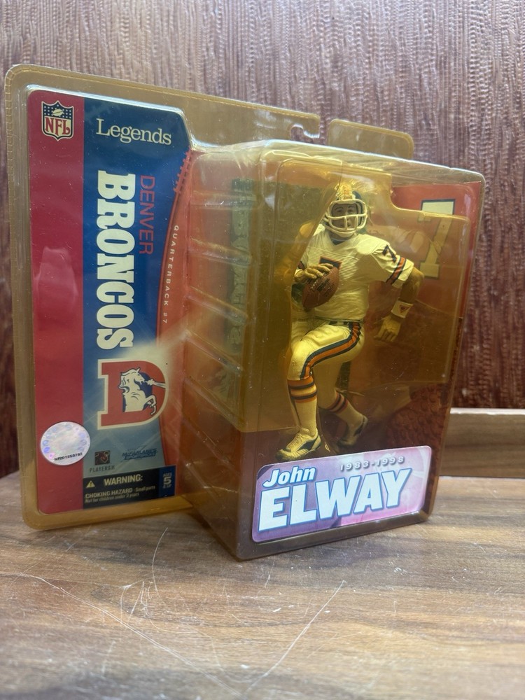 JOHN ELWAY Brand New NIB McFarlane Figure Legends Series Denver Broncos VARIANT
