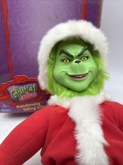 Vintage Dr Suess How The Grinch Stole Christmas Transforming Talking Doll 2000