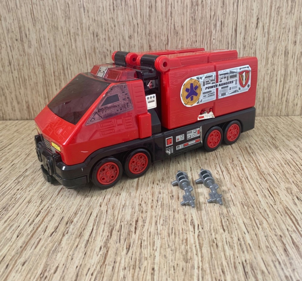 2000 Bandai Power Rangers Lightspeed Rescue Pyro Rescue One Fire Truck *TESTED*