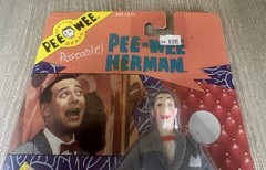 Vintage 1988 Pee-wee’s Playhouse Pee-wee Herman Poseable Figure Matchbox Sealed