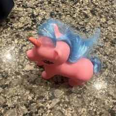 Vintage My Little Pony Mlp SML-16-81 Mushroom-5.5″-Pegasus-Pink/Blue-Wings