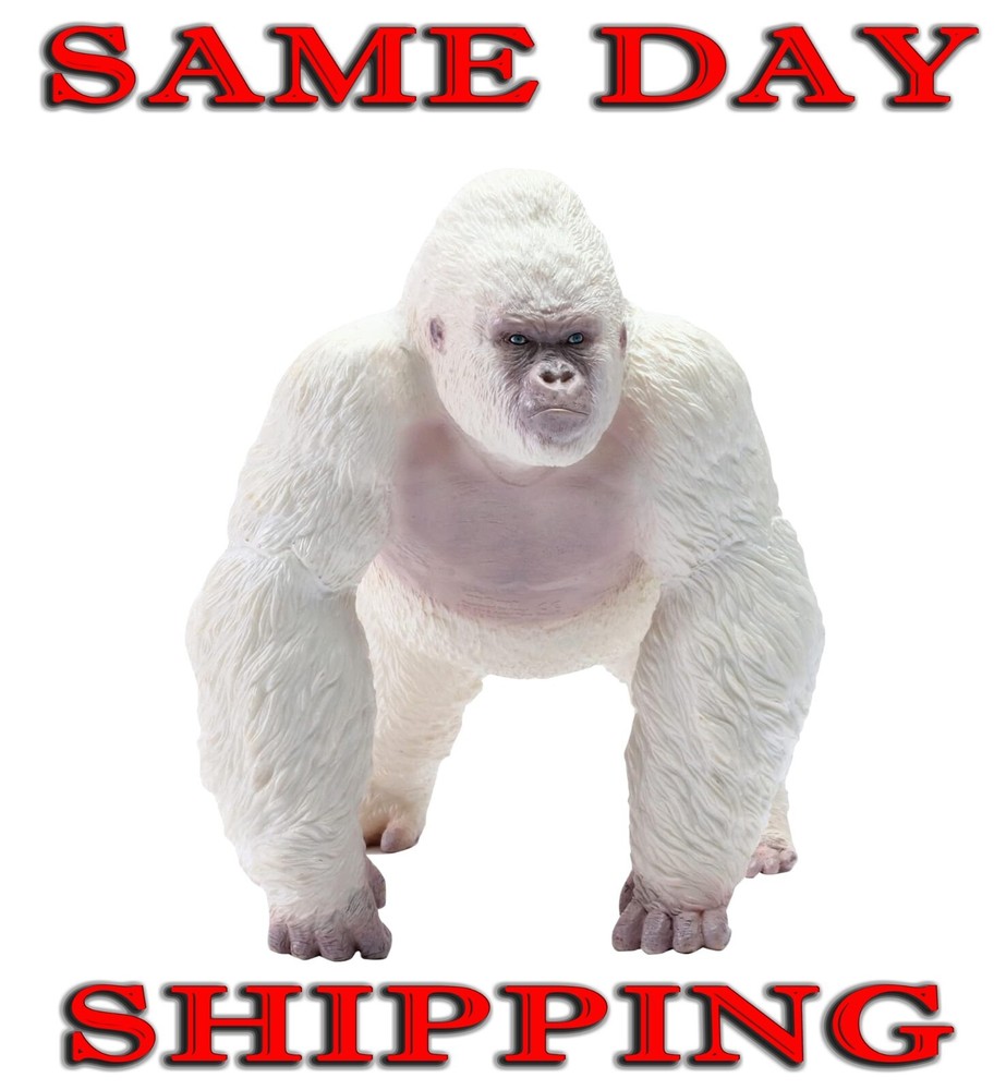 Albino Gorilla 11.8″ Largest Size King Kong White Ape Toy Action Figure Rampage