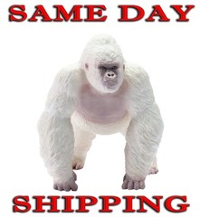 Albino Gorilla 11.8″ Largest Size King Kong White Ape Toy Action Figure Rampage