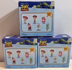 Disney Toy Story 6 Flocked Figures Woody Buzz Lotso Rex Jessie Bullseye NEW