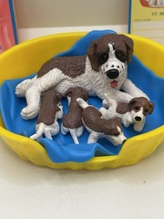 Hasbro Puppy In My Pocket 9174 St Bernard with Puppies Fact Card