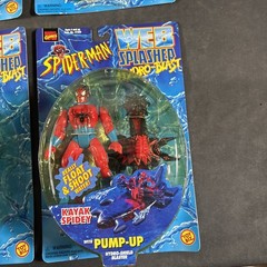 (4) SPIDER-MAN WEB SPLASHER HYDRO-BLAST ACTION FIGURE TOYBIZ NEW VENOM KAYAK