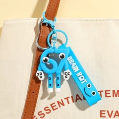 2026 Anime Steal A Brainrot Blue 67 Sahur Keychain Pendant Gift Toy
