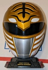Power Rangers Legacy Mighty Morphin White Ranger Mini Helmet Tommy 1/4 Scale