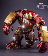18″ Iron Man Hulkbuster Marvel Avengers MK-44 Deluxe LED Action Figure Model Kit