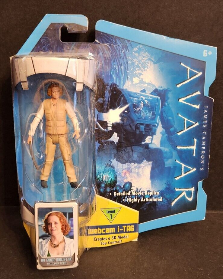 Avatar Dr. Grace Augustine Figure James Cameron’s 2009 Mattel New on Card