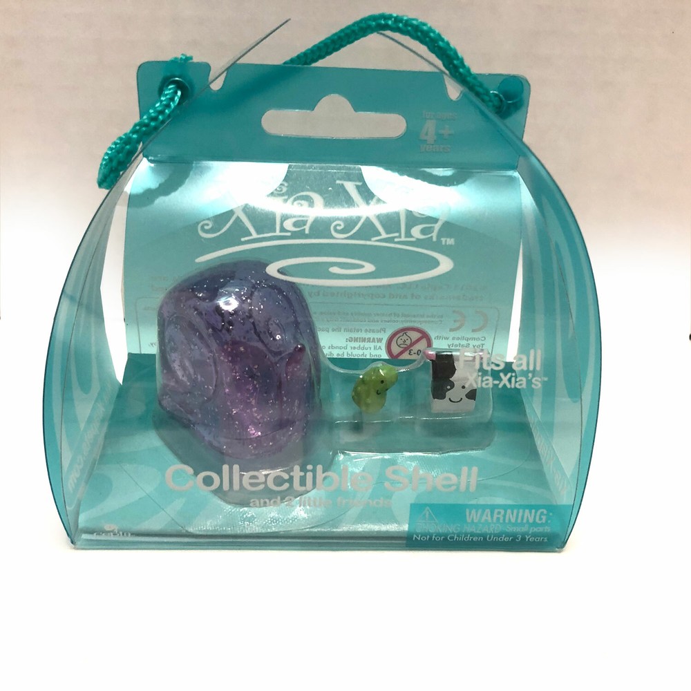Xia Xia Pets Hermit Crab Collectible Shells and 2 Little Friends Purple Glitter