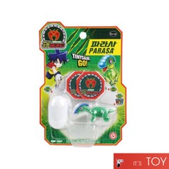 Dino Mecard Tinysaur PARASA Parasaurolophus Dinosaur Transforming Robot Figure