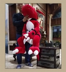 Anime Digital Monster Digimon Guilmon 31/51” Plush Toy Stuffed Doll Kids Gift
