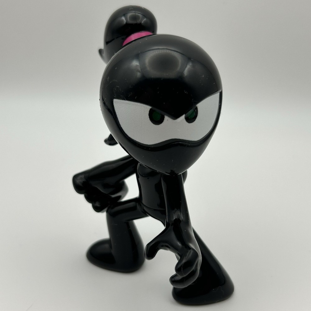 Ninja Kidz TV Stealth Pink Ninja Figure 3.5” Black Suit Action Toy