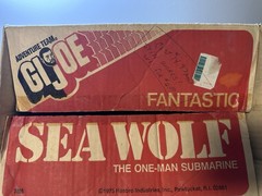 1975 GI Joe SEA WOLF Submarine w/ Box 7460 Adventure Team Vintage Hasbro Parts