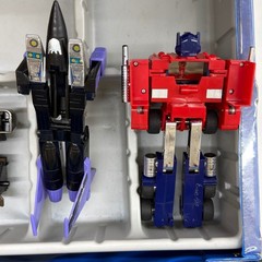 Vintage Transformers Collectors Case G1 Optimus Prime Skywarp Mini Vehicles Lot