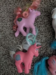 My Little Pony Vintage Hasbro Lot of 18 G1 1980s Unicorn Ponies Hong Kong READ