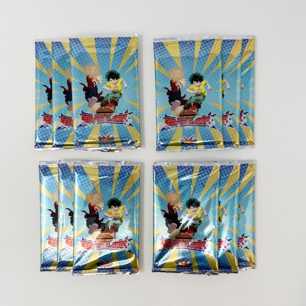 My Hero Academia Heroes Clash Universus Booster Packs – LOT of 12