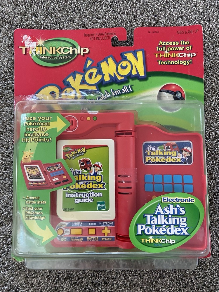 2000 Pokémon THINKChip Ash’s Talking Pokédex Electronic Index READ DESCRIPTION