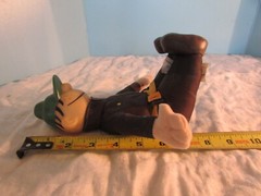 Beetle Bailey 6″ Sitting Brown Camo Soldier Plush plastic head