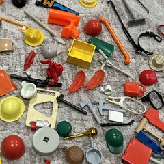 Unsearched Vintage Playmobil Figures And Accessories Lot Geobra 1974-1992 Parts