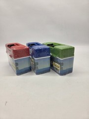 Fisch 4-Pack Microfigure Tacklebox, Red, Blue, And Green Box