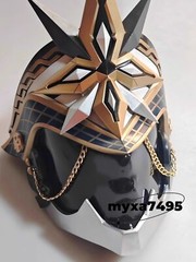 II Capitano Prop Full Face Mask Thrain The Captain Genshin Impact Cosplay Helmet