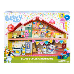 Bluey’s Celebration Home Playset 11 Pieces Ages 3-6 Fast Ship USA