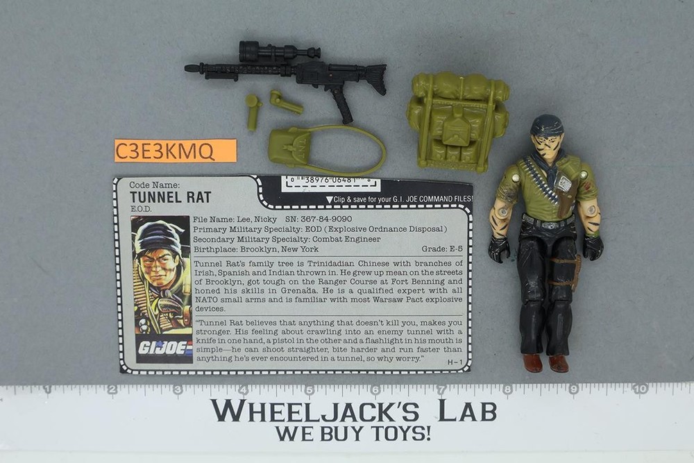 Tunnel Rat V1 100% Complete 1987 G.I. Joe Hasbro Vintage Action Figure