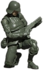 MegaHouse 1/18 G.M.G.-PRO ZEON SOLDIER Z02 GUNDAM 100mm PVC Action Figure