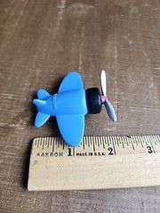 MISFIT Blue JET AIRPLANE Plastic Figure Misfit Toy Rudolph PLAYING MANTIS 2002