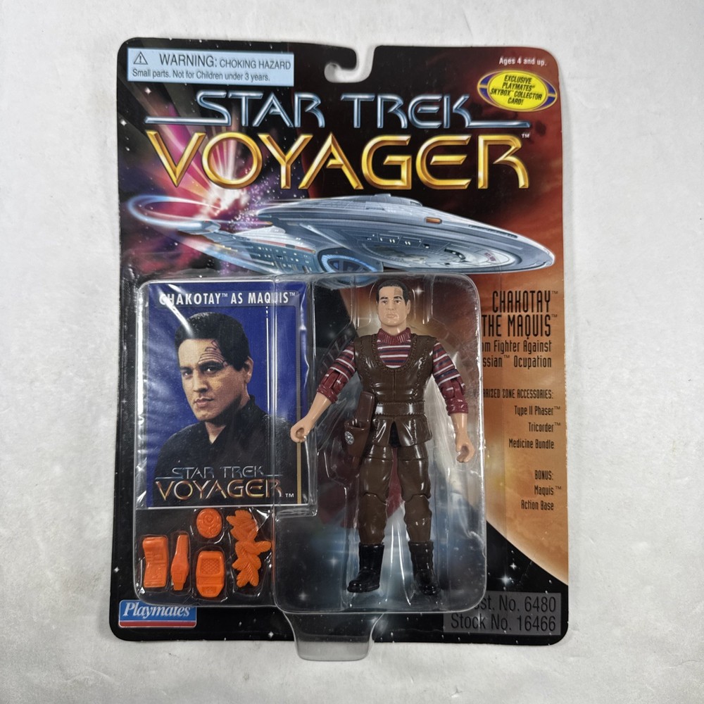 Playmates Star Trek Voyager Chakotay The Maquis Action Figure New Sealed 1996