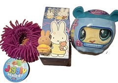 Miffy Rabbit Figurine (open box) + Jiggly Bracelet + Littlest Pet Shop