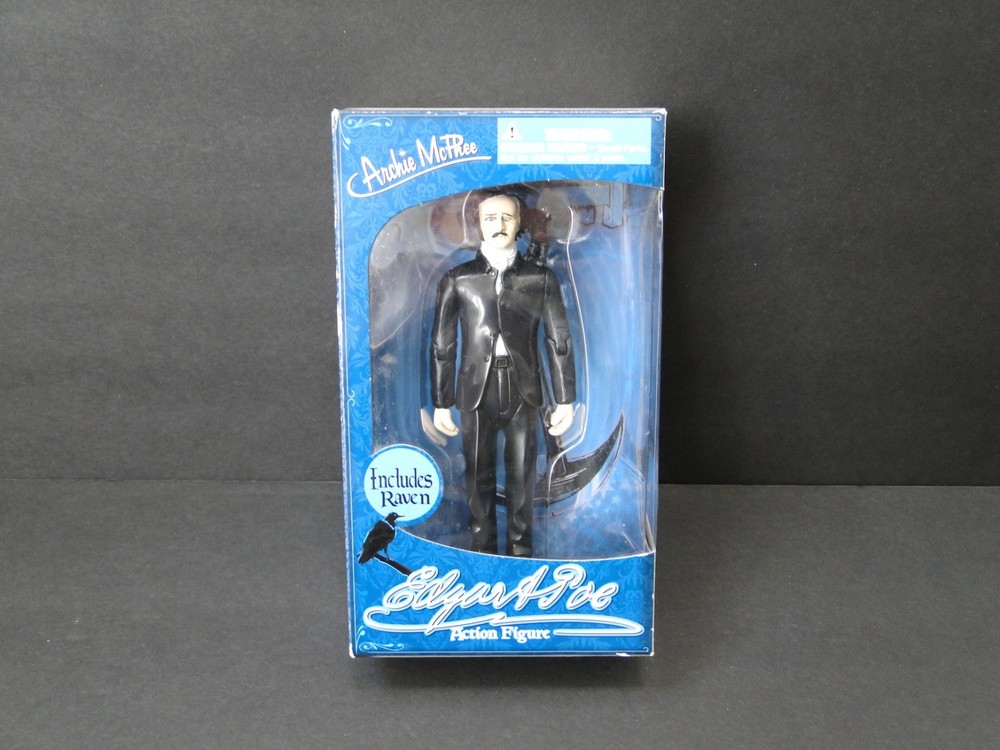 2013 Archie McPhee: Edgar Allan Poe with Raven Action Figure
