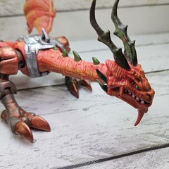 Mega Bloks Dragons Metal Ages Odaku Armory Slann Dragon 12″ Long Figure Read