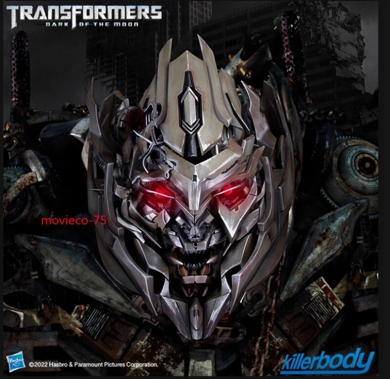 IN US!!! 1/1 Megatron English Voice-Controlled 1PC Wearable Helmet With LED Eye