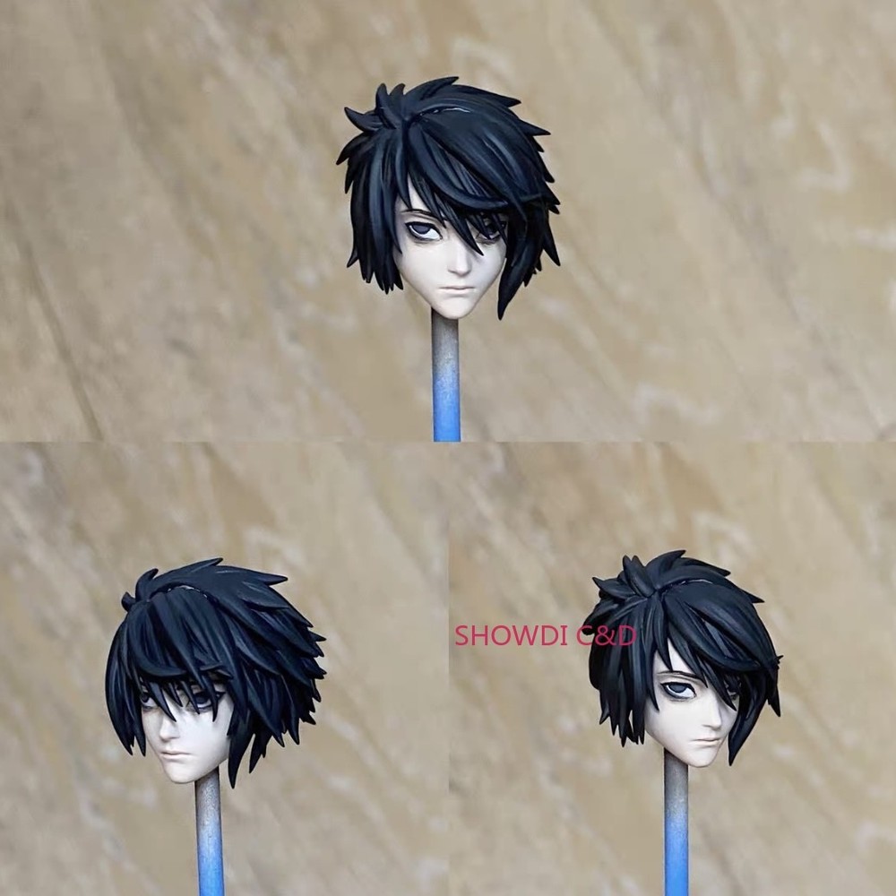 1/12 Painted DEATH NOTE Yagami Light Head Carving For 6″ SHF Vtoys Figure Body