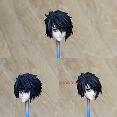 1/12 Painted DEATH NOTE Yagami Light Head Carving For 6″ SHF Vtoys Figure Body
