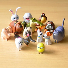 14PCS Secret Life of Pets PVC Figures – Rabbit, Dog, Cat Action Toys Gift