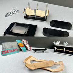 Beginner’s DIY Fingerboard Kit – Mold, Wood Plies, Trucks, Wheels & Guide Includ