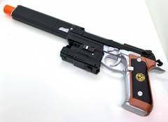 Resident Evil – Beretta 92F Samurai Edge / Wesker Moving Slide 1:1 Prop Cosplay