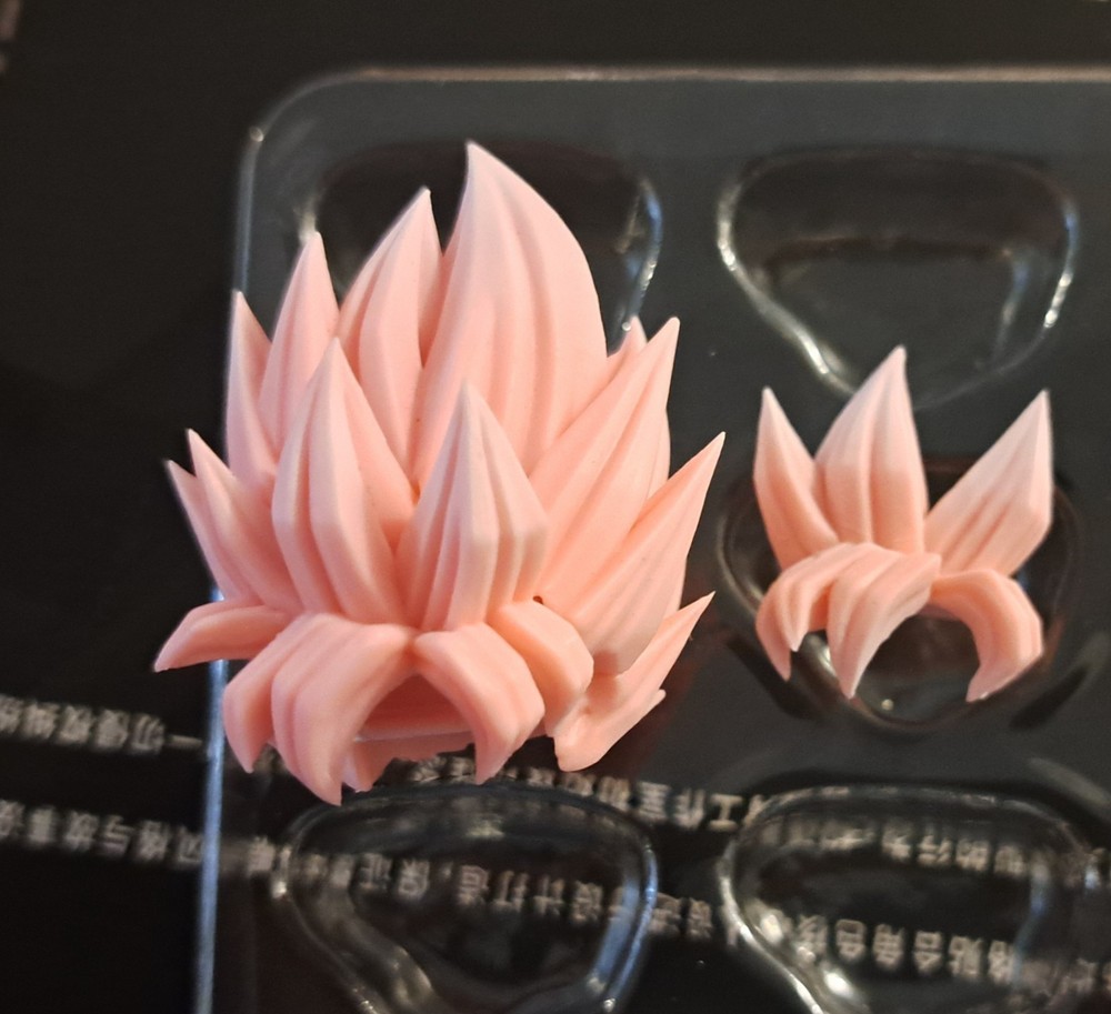 DIMENSIONIA 01B 1/12 Goku Black Rosee Head Sculpt Hair Face Accessories