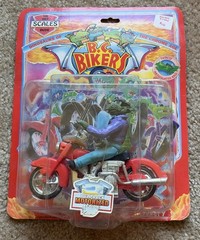 Vintage 1993 B.C. Bikers Scales Motorized Biker Action Figure Ace Novelties RARE