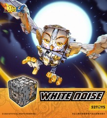 52TOYS Animal BEASTBOX BB-41 WHITE NOISE Owl Figure Decompression Toy Magic Cube