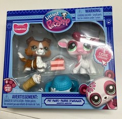 Littlest Pet Shop LPS Pairs #150 Cow & #151 Collie G7 Series 3 Cowabunga Set New